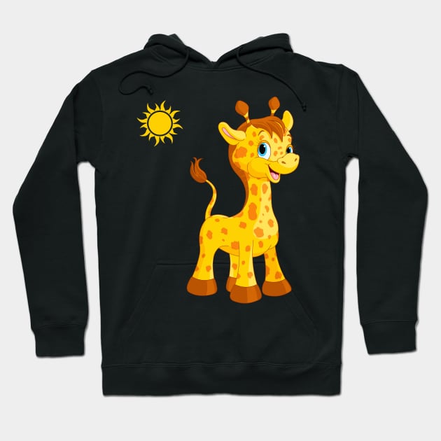 cute giraffe Hoodie by The Pharaohs